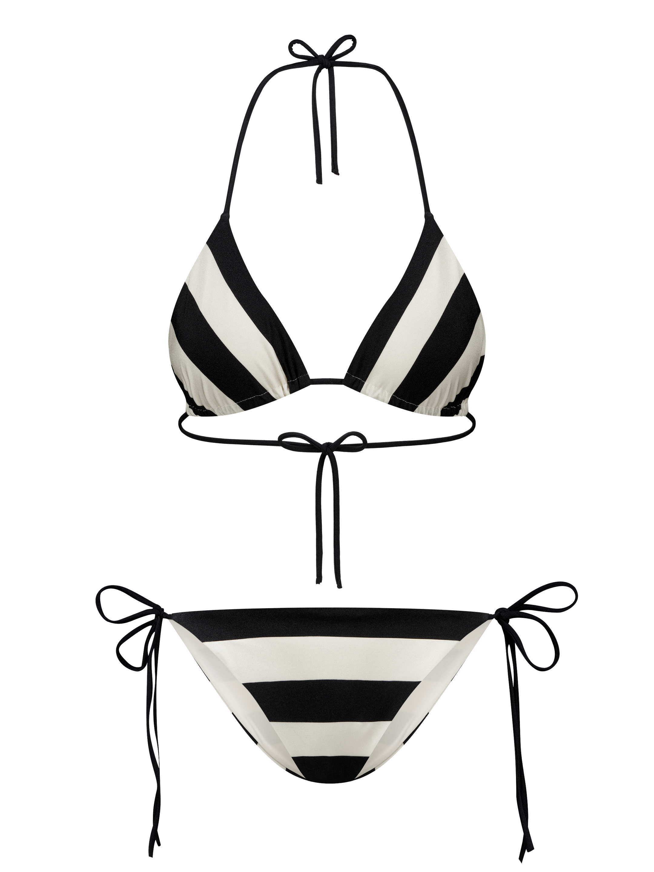 Scarlett - Haut de bikini triangle rayé