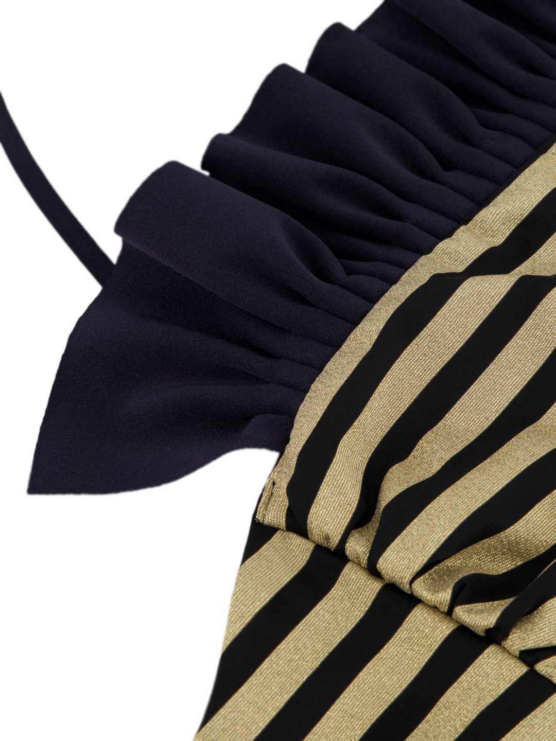 Bikini Luxe Stripes Black Gold Dubai GirlsMustHave