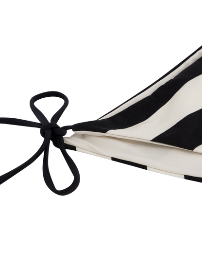 Poppy - Slip de bikini à nouer sur les côtés à rayures