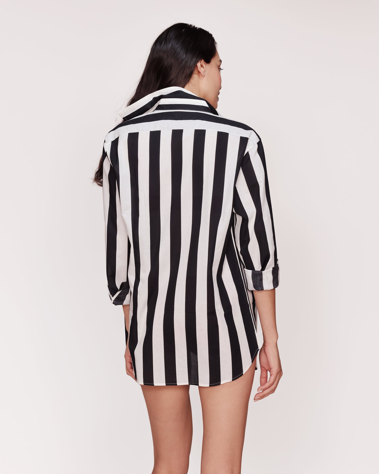 Chemise rayée noir et blanc Singapour GirlsMustHave