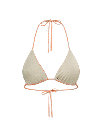 Scarlett - Haut de bikini triangle Imprimé coquille d'œuf