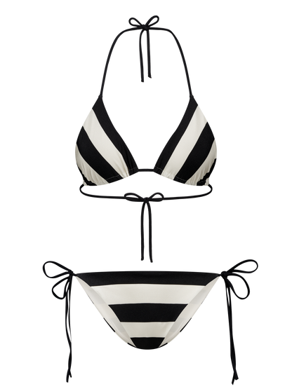 Scarlett - Haut de bikini triangle rayé
