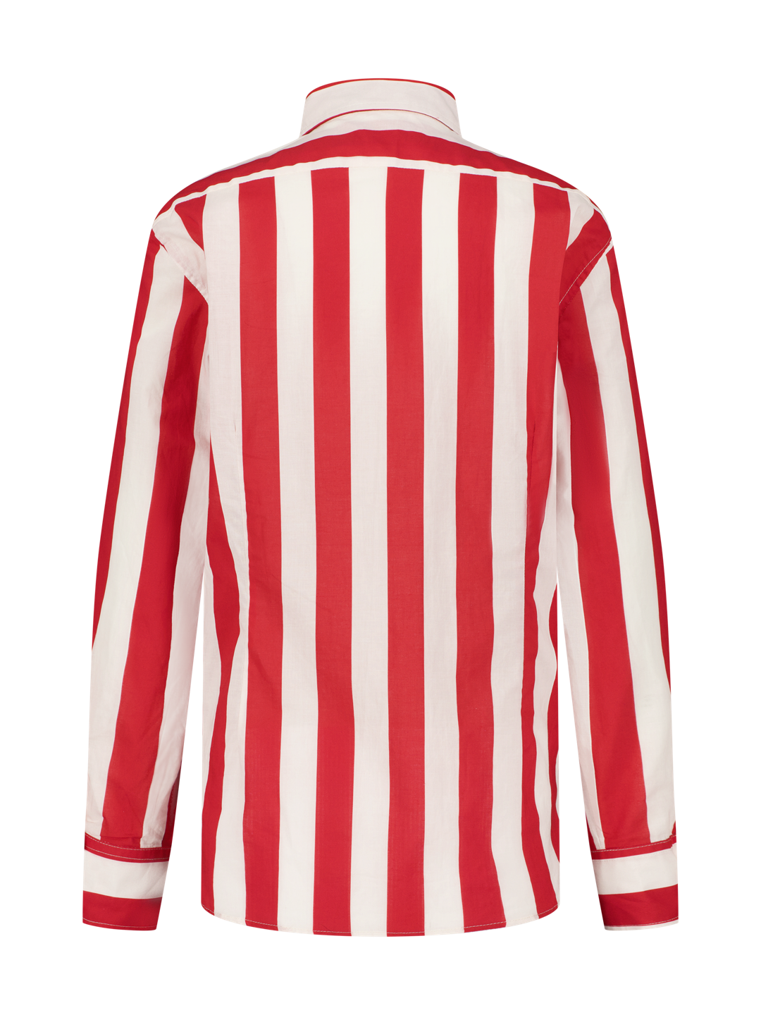 Chemise rayée rouge et blanche Singapour GirlsMustHave