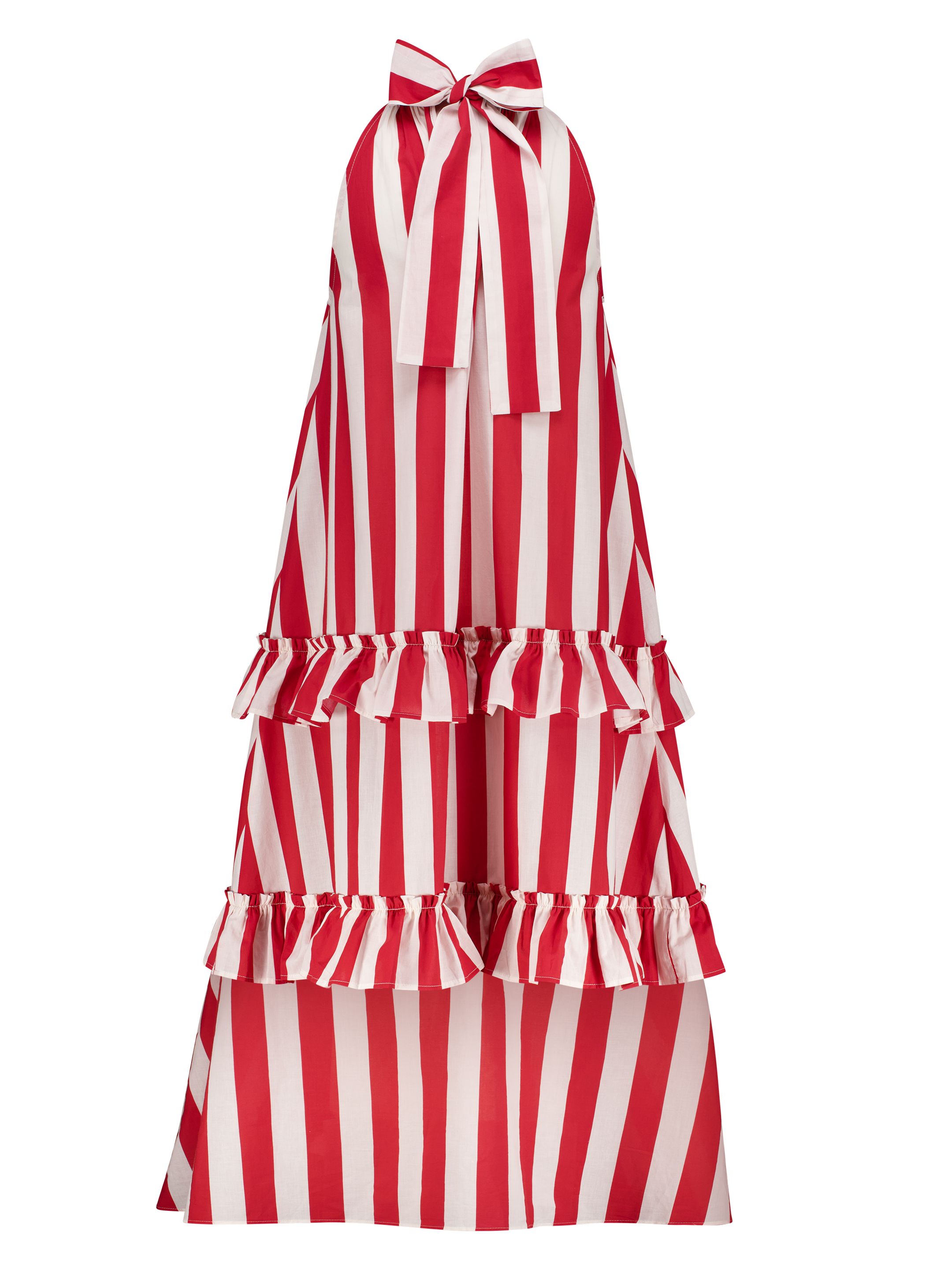 Robe rayée rouge et blanche Singapour GirlsMustHave