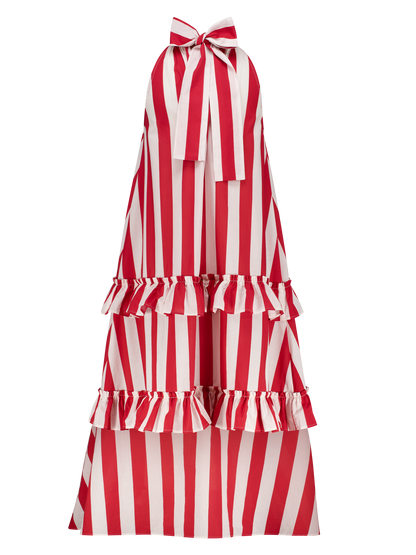 Robe rayée rouge et blanche Singapour GirlsMustHave