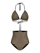 Bikini Luxe Stripes Black Gold Dubai GirlsMustHave 