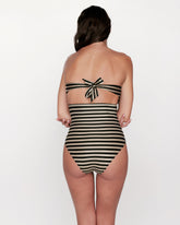 Bikini Luxe Stripes Black Gold Dubai GirlsMustHave 