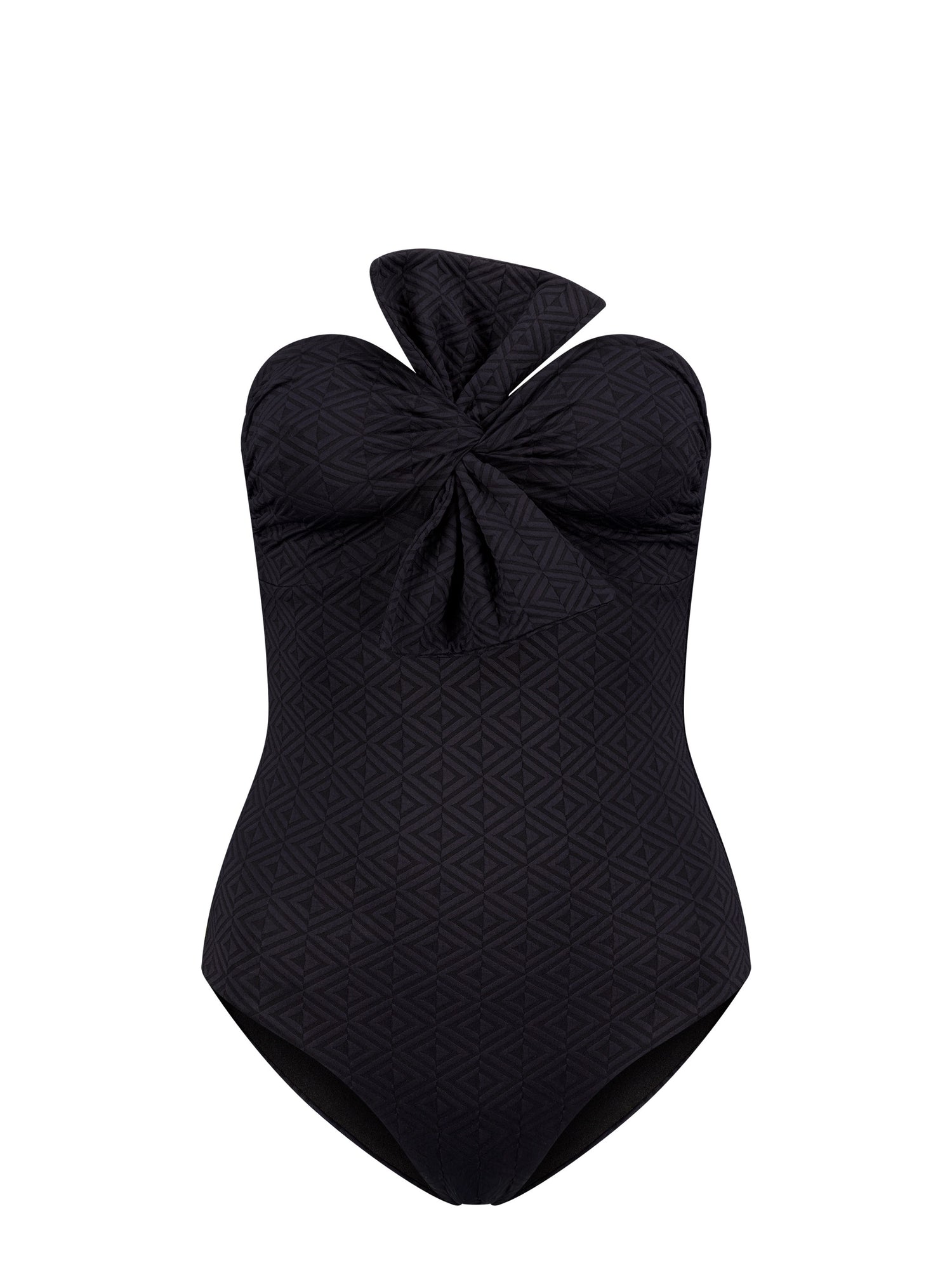 Raquel - Maillot de bain bandeau une pièce avec nœud - Saint-Barth