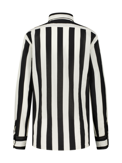 Chemise rayée noir et blanc Singapour GirlsMustHave